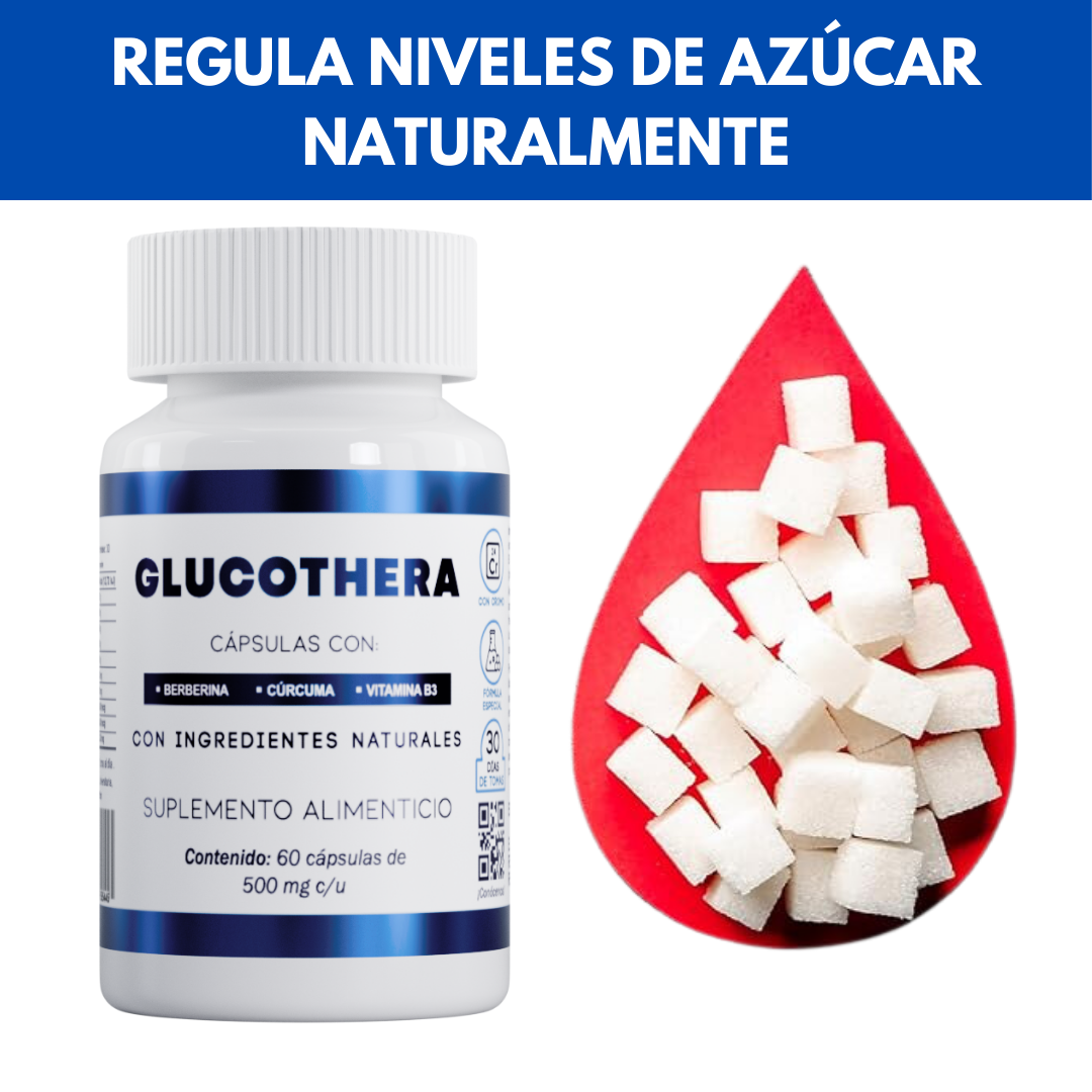 GLUCOTHERA® | CONTROL DE GLUCOSA | 4 FRASCOS