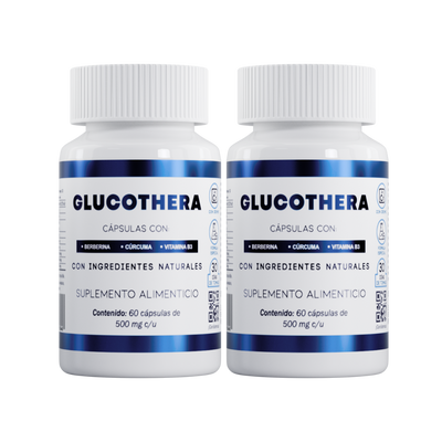 GLUCOTHERA® | CONTROL DE GLUCOSA | 2 FRASCOS