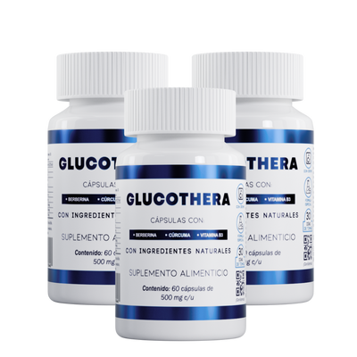 GLUCOTHERA® | CONTROL DE GLUCOSA | 3 FRASCOS